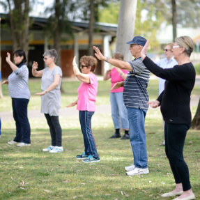 Dunstone Grove, Stepney - Tai Chi in the park