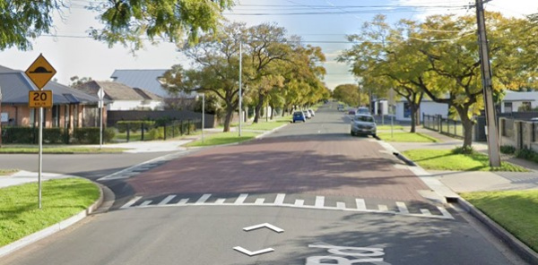 Raised intersection Example of raised intersection