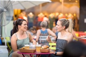 Two Women Outdoor Dining